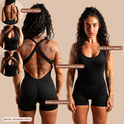 Leopard Short Jumpsuit