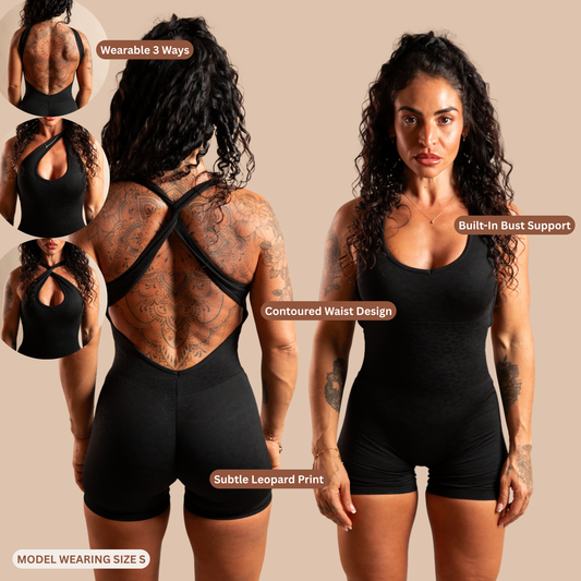 Leopard Short Jumpsuit